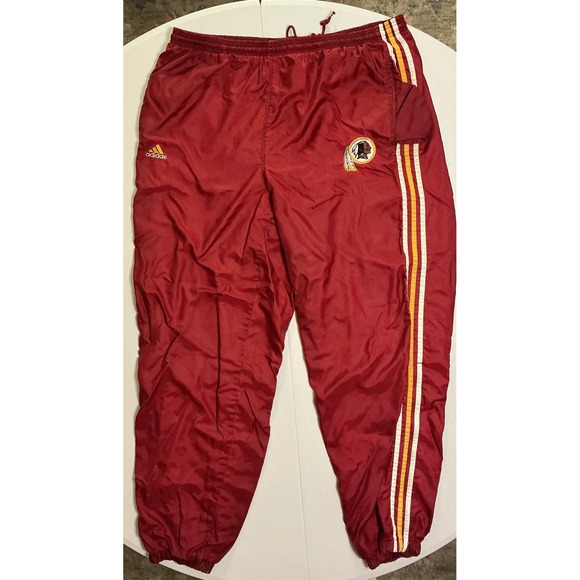 adidas Other - VTG Washington Redskins Adidas NFL Track Pants Mens XL Burgundy Windbreaker